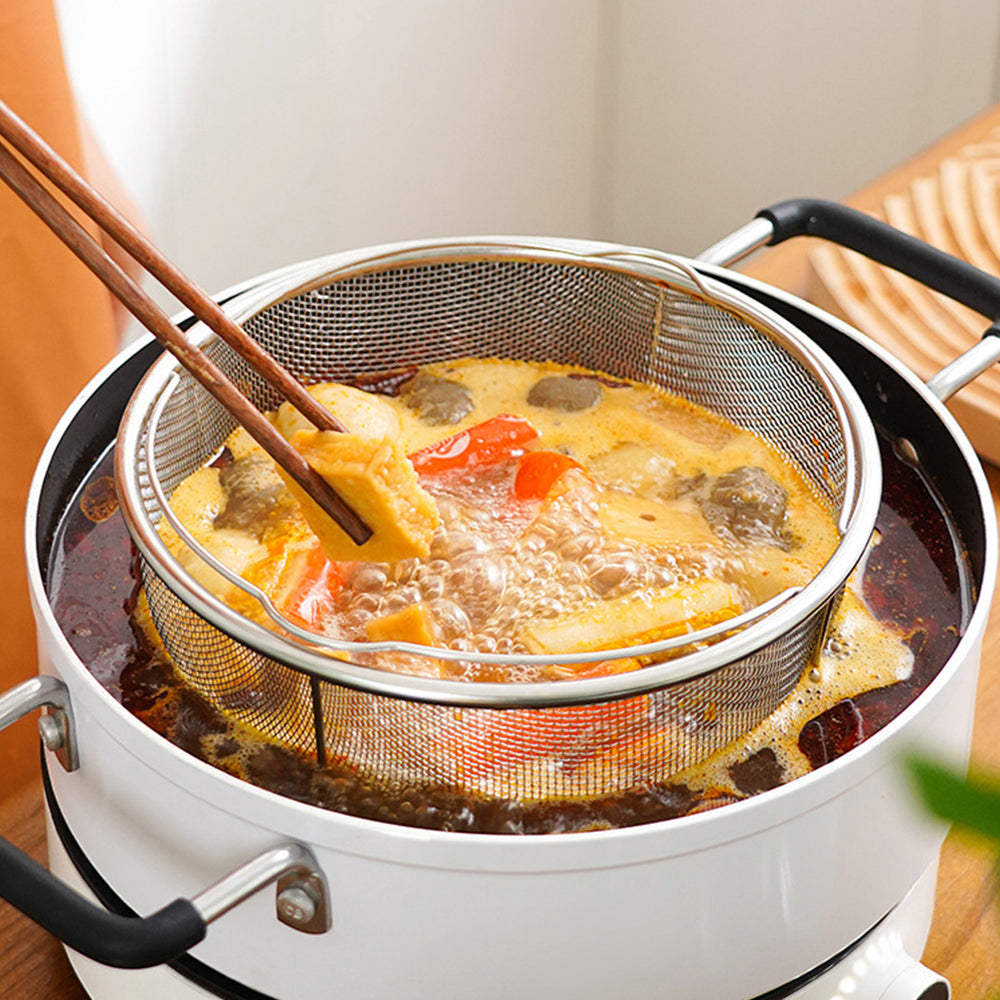 2 Pcs 304 Stainless Steel Mesh Steamer Basket