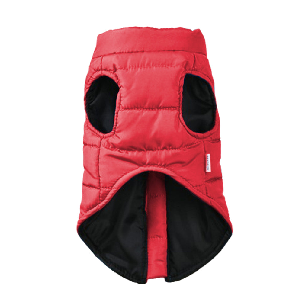 Dog Jacket Padded Pet Clothes with Zipper Warm Vest Coat Winter Red XL
