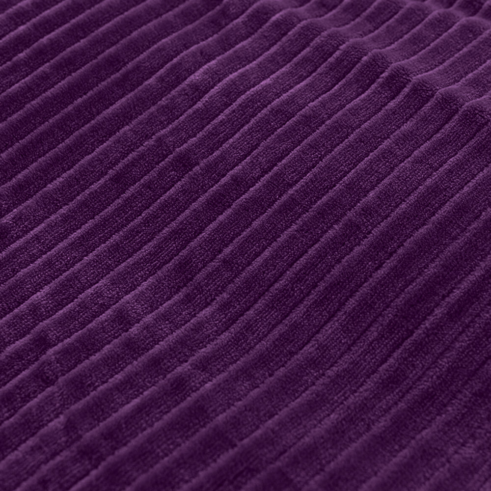 150x200cm Reversible Plush Blanket Faux Lambswool Sherpa Throw Blanket Purple