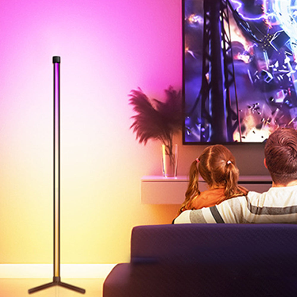 120CM RGB Floor Lamp Corner Light LED Bluetooth Mobile Phone App Control Streaming Light