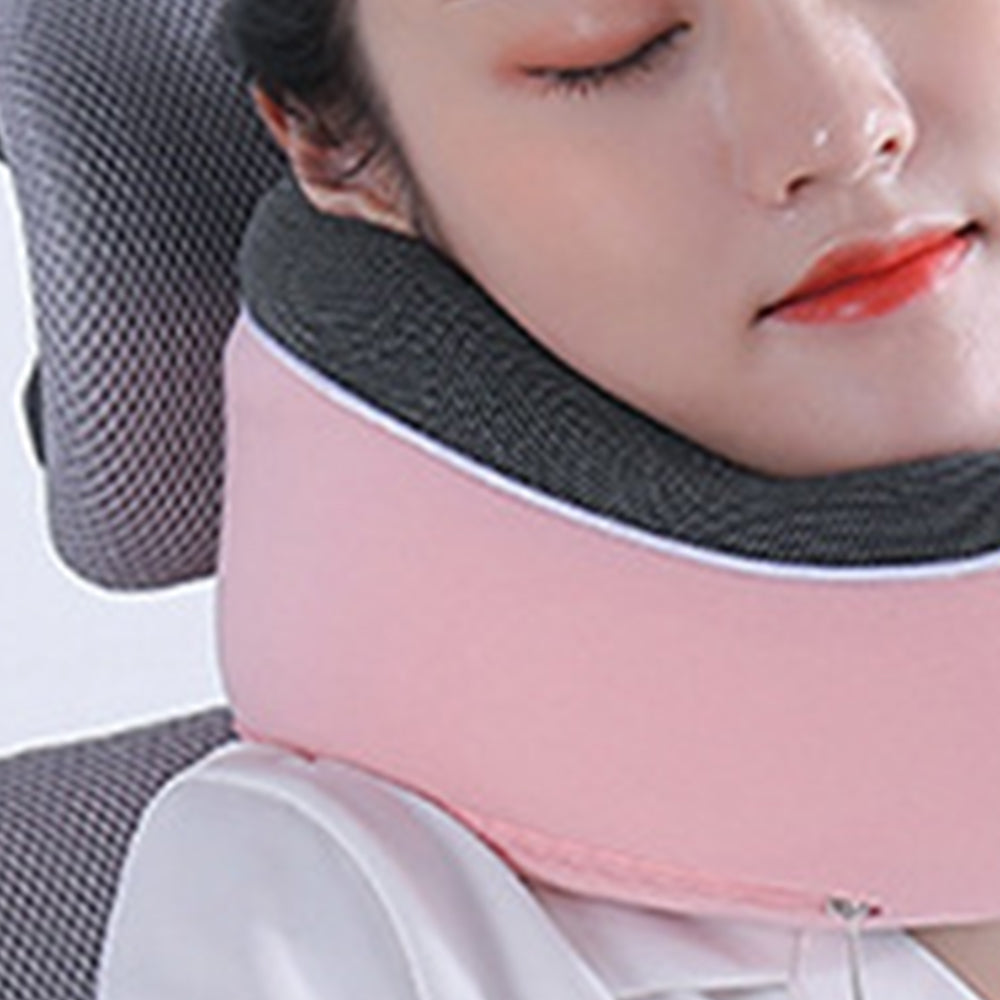 Memory Foam Soft U Shaped Neck Pillow Travel Support Headrest Pink