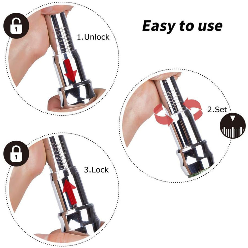 3Pcs Adjustable Torque Wrench Kit Ratchet Socket Torque Wrench