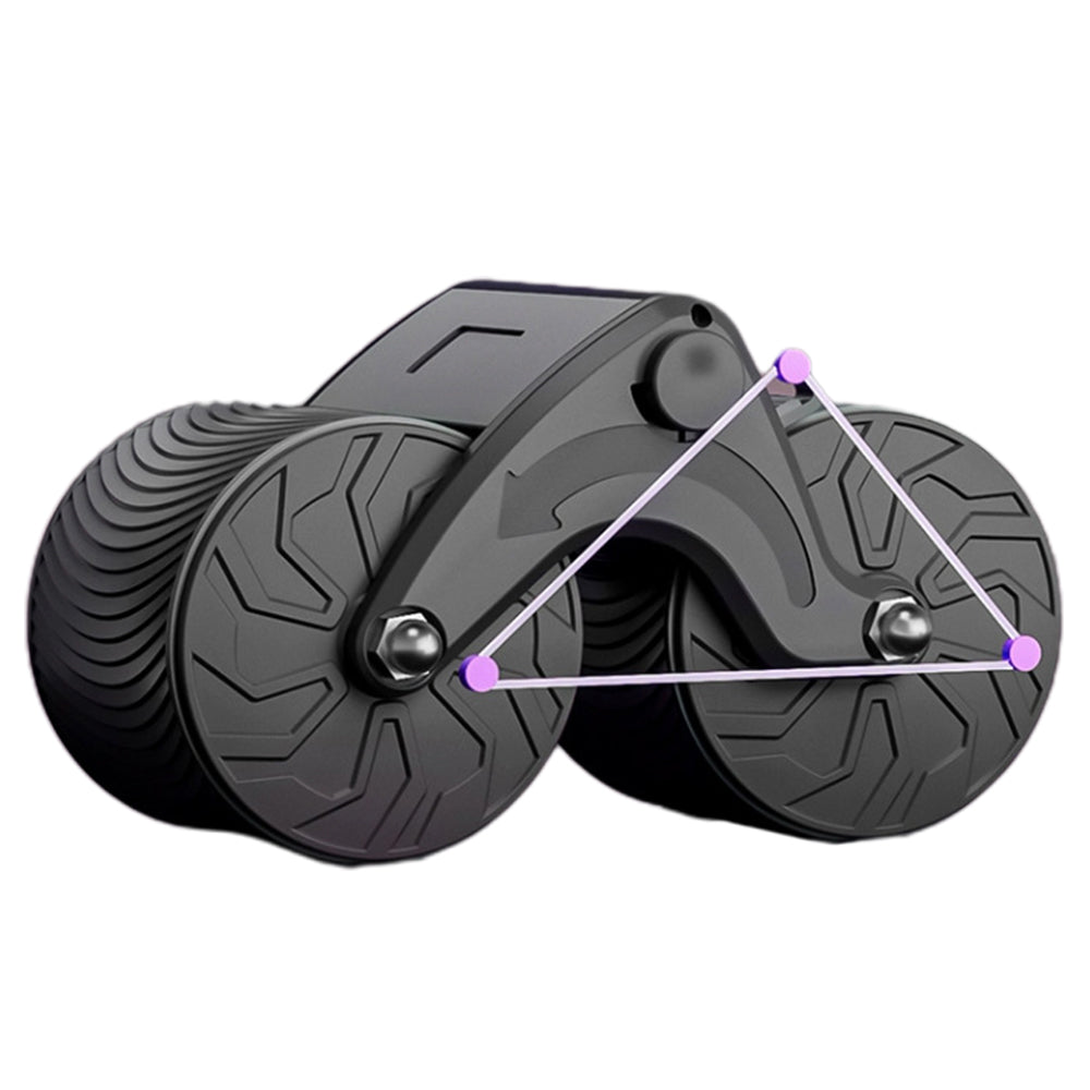 Automatic Rebound AB Roller Exercise Wheel LCD Screen Abdominal Fitness Wheel