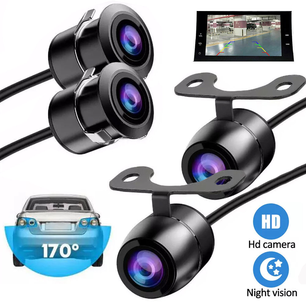 2Pcs 170 Degree Reverse Rear View Camera Night Vision Water-Resistant Backup Cam