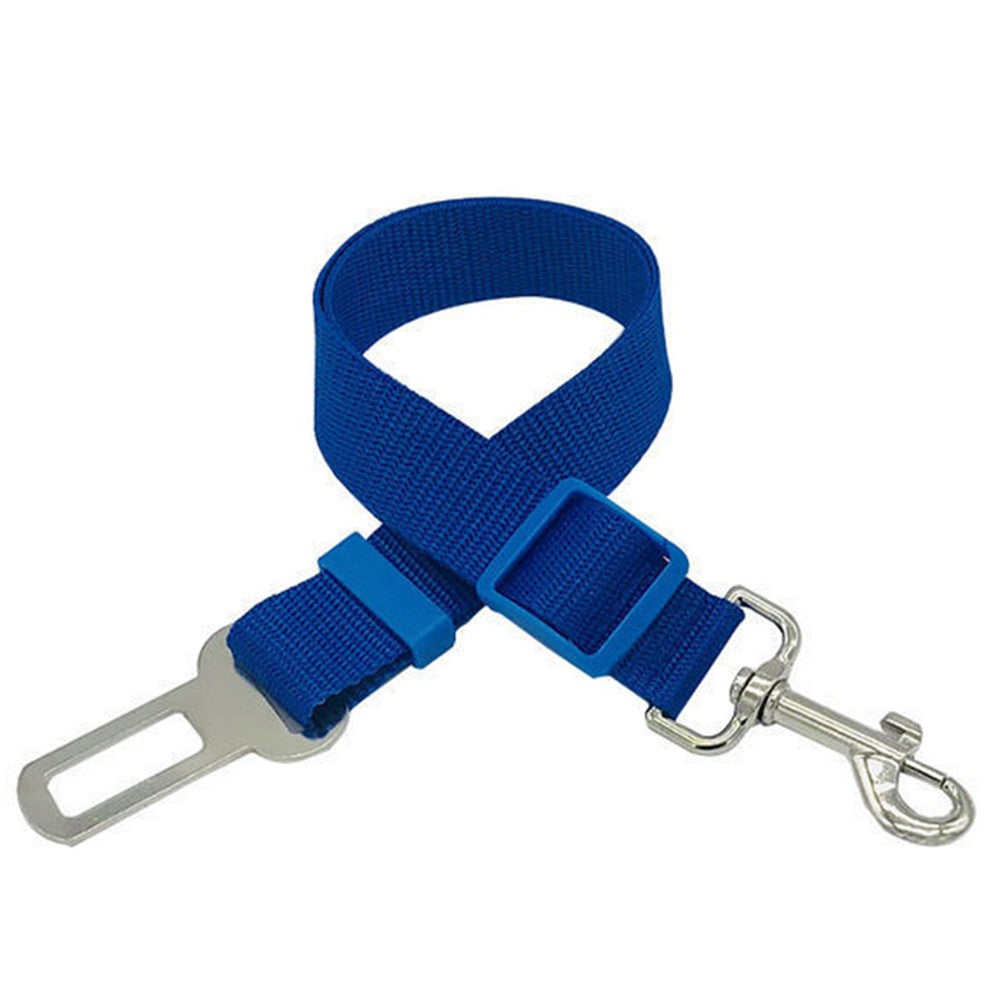 2Pcs Dog Seat Belt Adjustable Car Pet Safety Belt - Blue