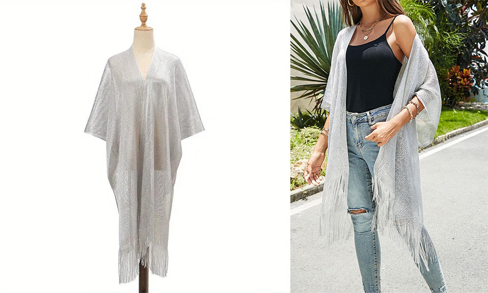 Kimono Open Front Beach Cover Up