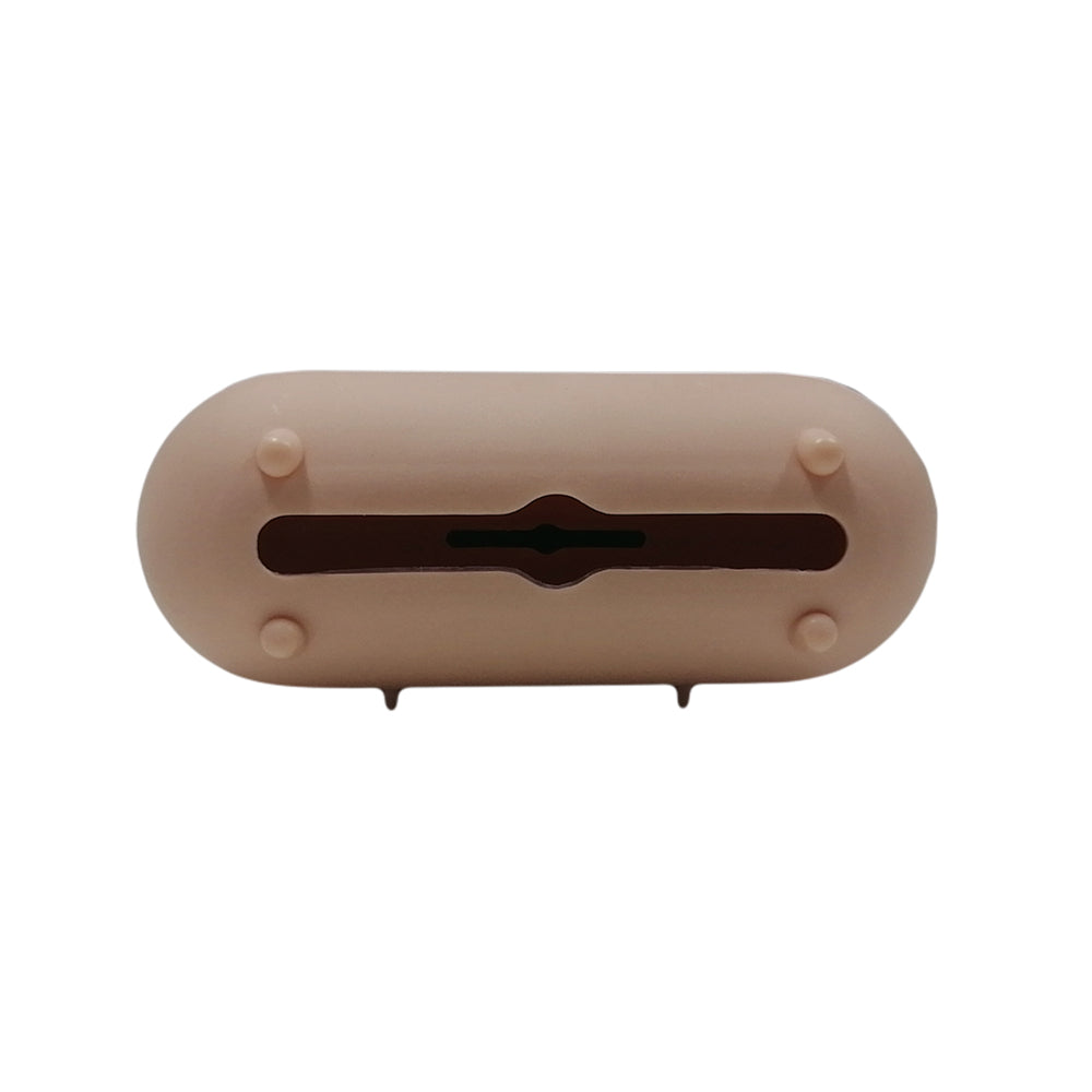 2X Blue Grey Cloud Pattern Soft TPR Toilet Brushes with Holder Home Bedroom Cleaning Tools