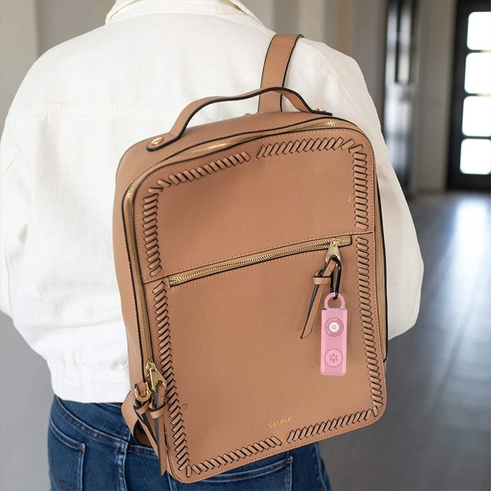 Women Safety Personal Alarm 130dB Self Defense Siren with Strobe Light - Pink