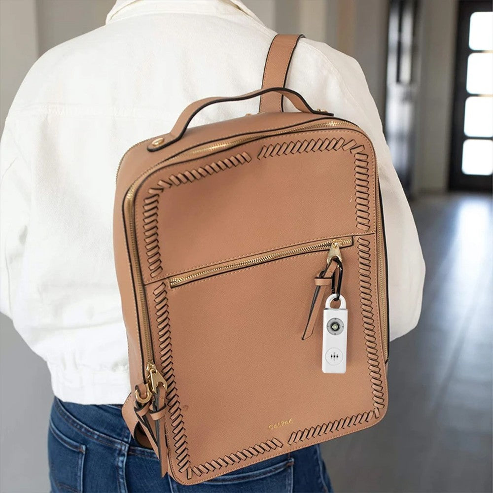 Women Safety Personal Alarm 130dB Self Defense Siren with Strobe Light - White