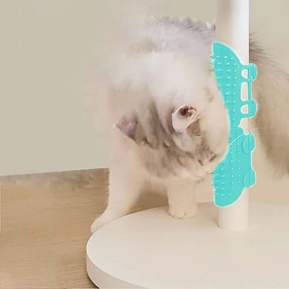 Pet Tickling Artifact Cats Tickling Comb Cat Corner Brush Pet Itch Tool - Green