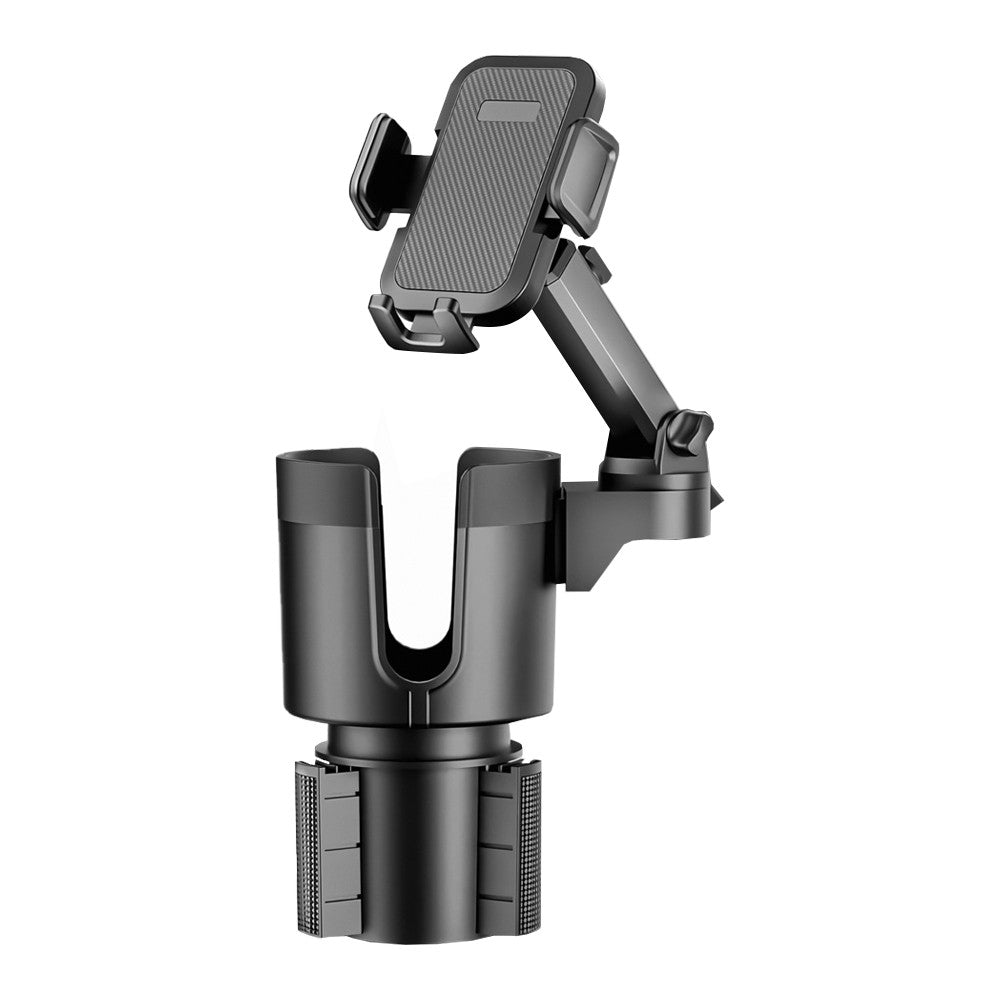 2-in-1 Car Cup Holder Phone Mount Stand Expander With Adjustable Height