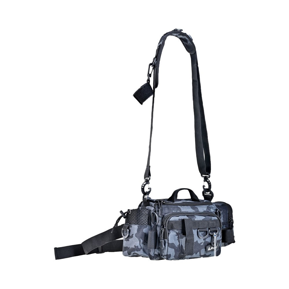 Fishing Tackle Bag Waist Pack Shoulder Crossbody Bag Fish Lures Bag - Blue