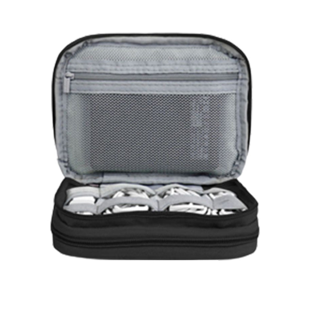 Cable Storage Bag Electronic Organizer Bag Black