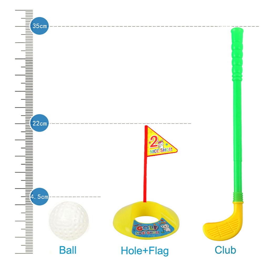 Plastic Golf Sets, Golf Clubs Educational Toys Colour Randomly