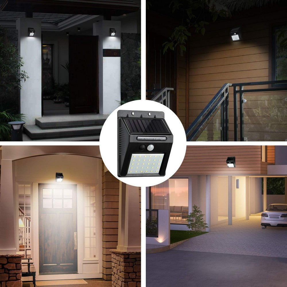 2 Pack 30 LEDS Motion Sensor Solar Lights