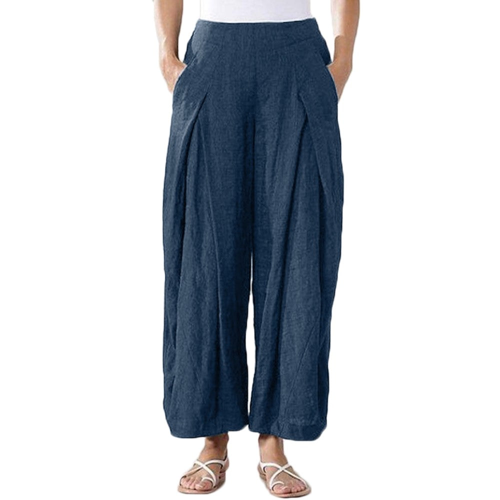 Women Linen Casual Pants