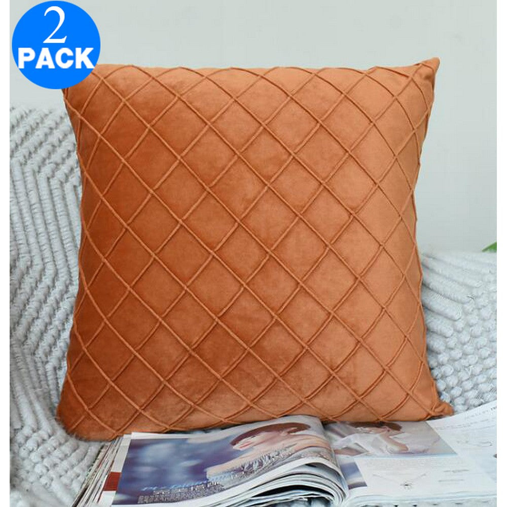2 X 45cm x 45cm Checkered pillowcase