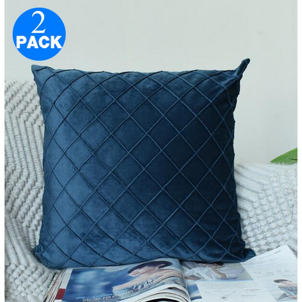 2 X 45cm x 45cm Checkered pillowcase