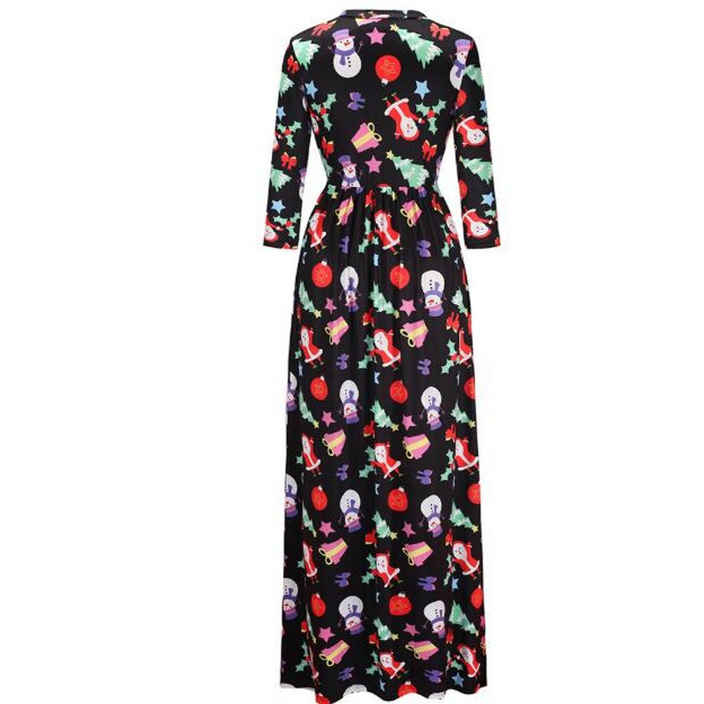 Women Printed Slim Dress Style 2