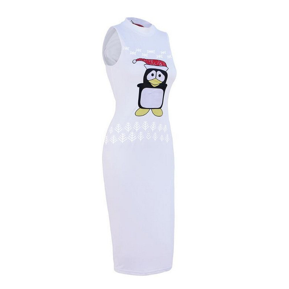 Women Sleeveless Round Neck Dress Style 2
