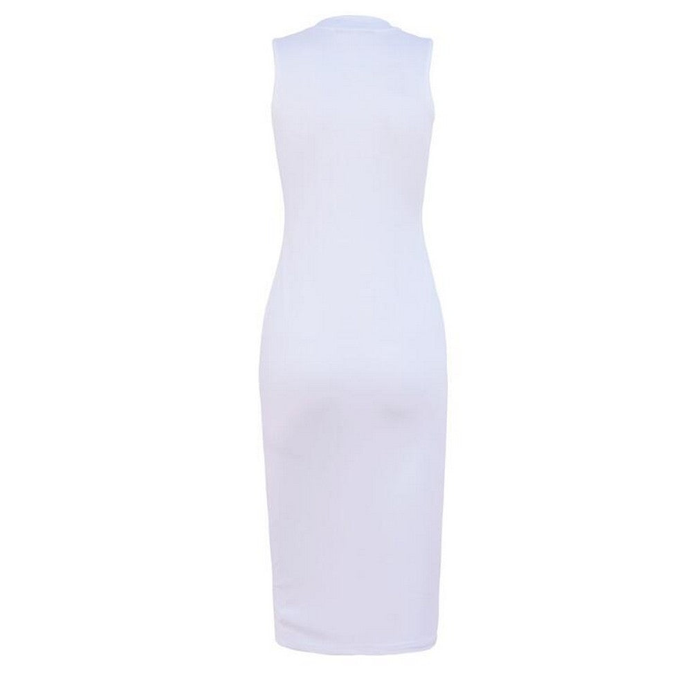 Women Sleeveless Round Neck Dress Style 2