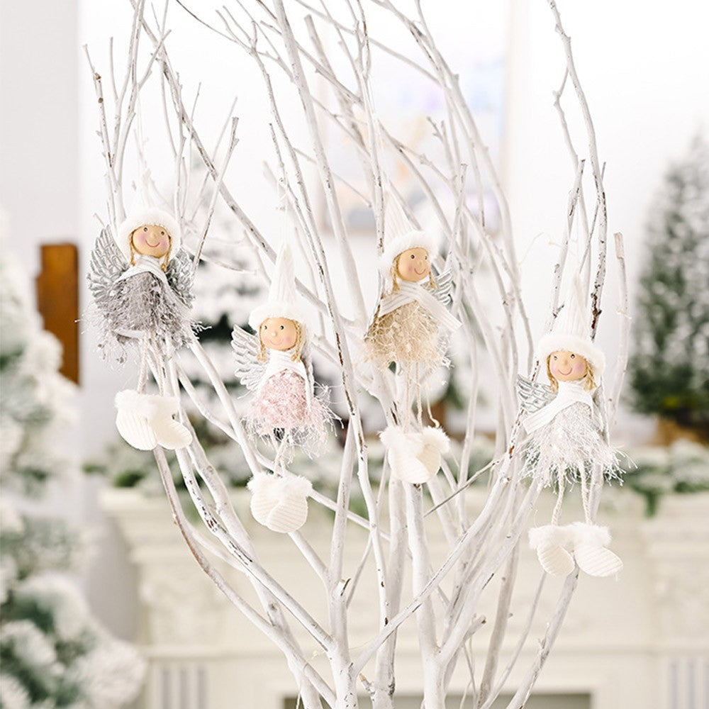 4Pcs Christmas Hanging Decoration Little Angel Pendants
