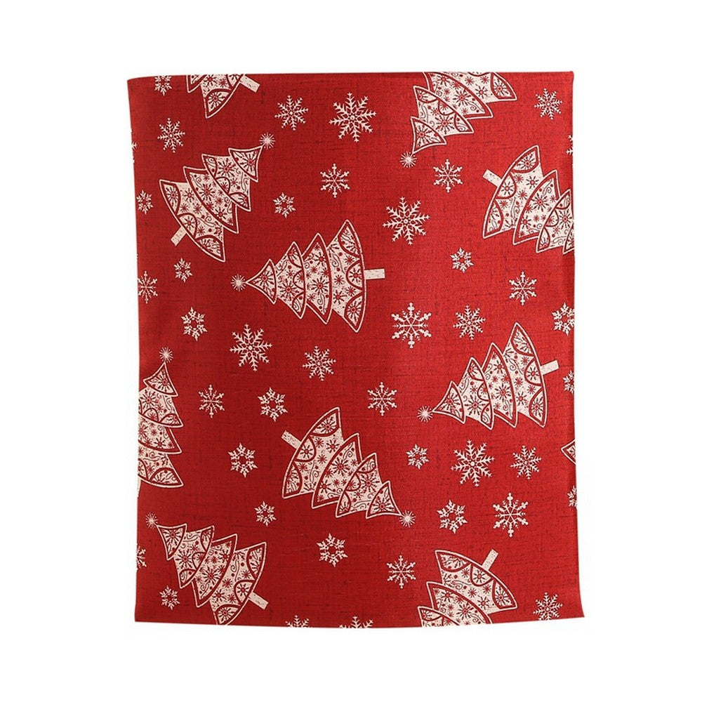 2Pcs Christmas Chair Back Covers Cute Pattern