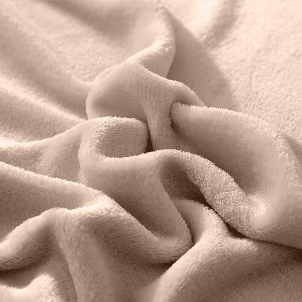 220x240cm Camel Blanket Plush Blanket Faux Fur Throws Blanket