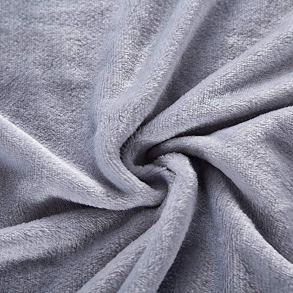220x240cm Light Grey Blanket Plush Blanket Faux Fur Throws Blanket