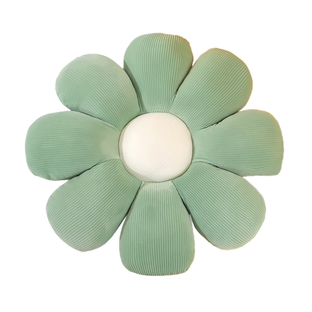 Cute Daisy Pillow Cushion Flower Floor Pillow Seating Cushion Green