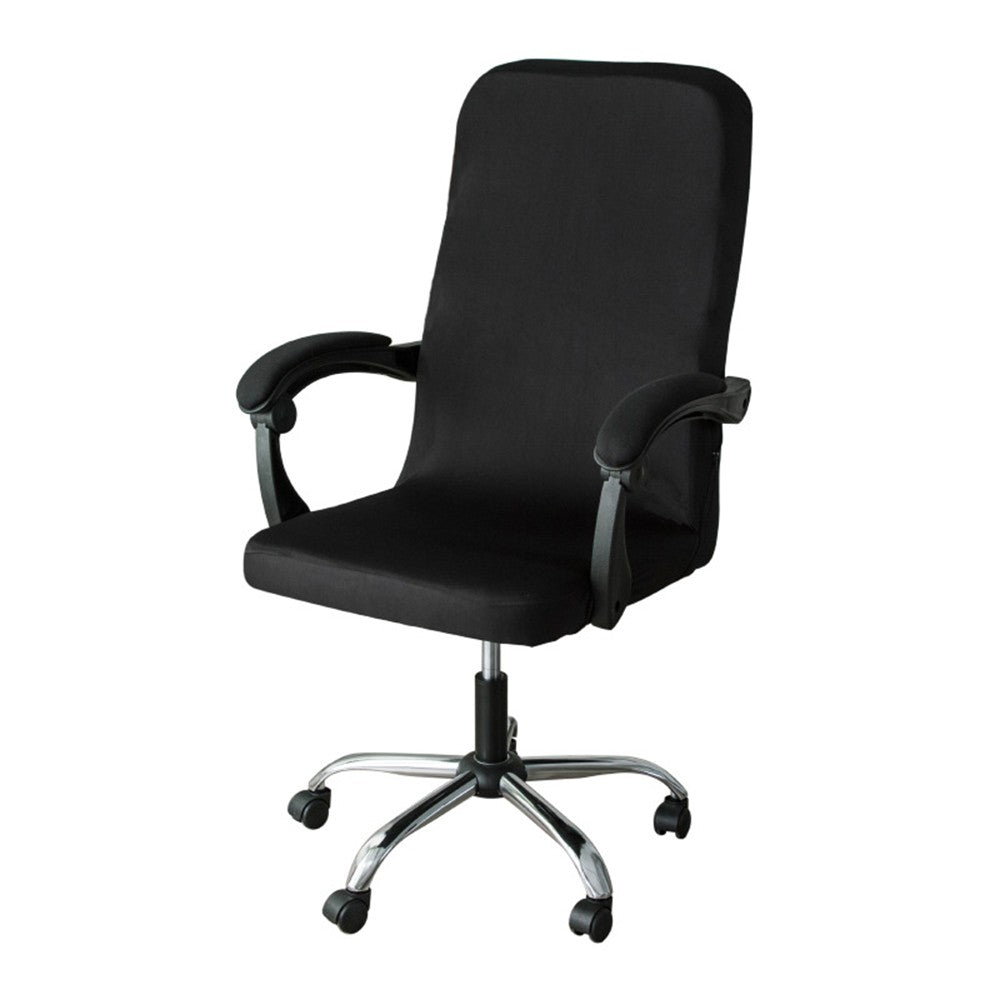 1Pc Office Chair Cover Water Resistant Computer Chair Slipcovers Black L