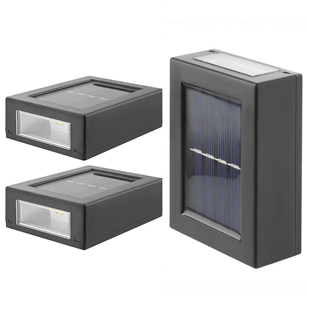 2Pcs Wall Mounted Solar Light Outdoor Garden Lamp Multicolor Lights