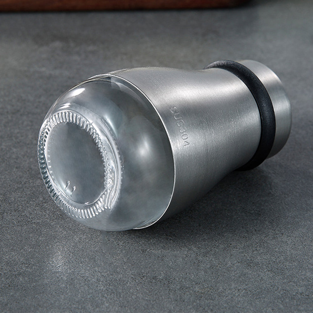 2 X Adjustable Stainless Steel Salt Pepper Shakers