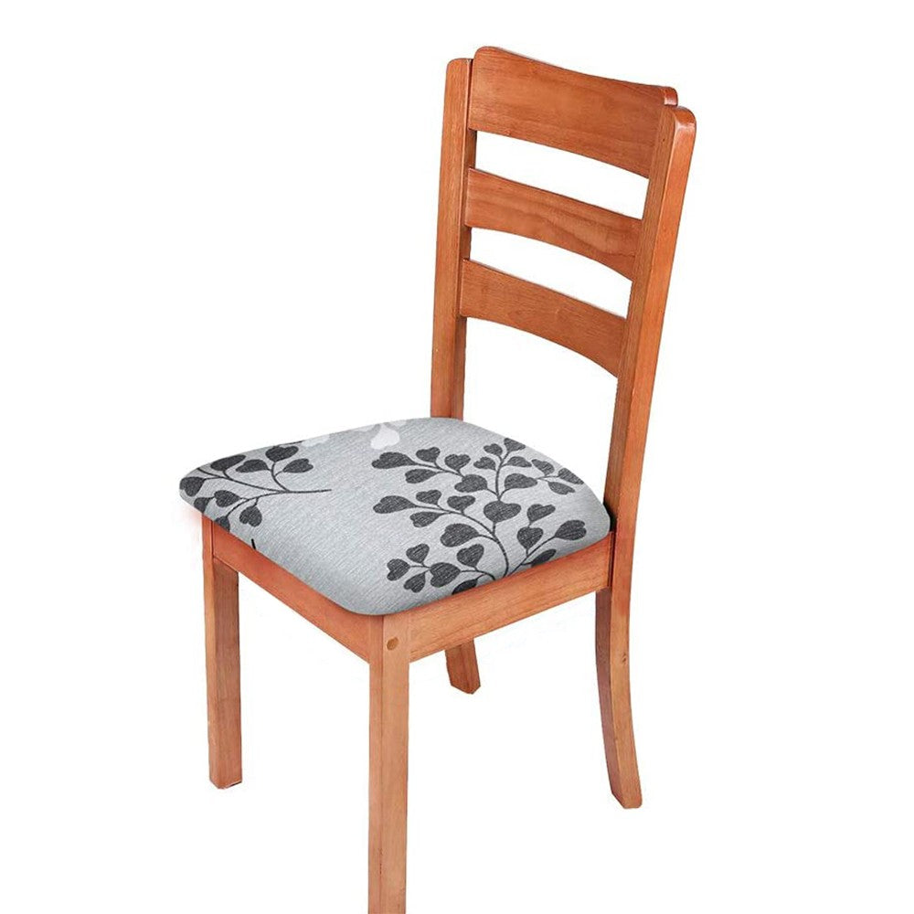 4Pcs Printed Stretch Dining Chair Seat Covers Seat Cushion Slipcovers Style 3