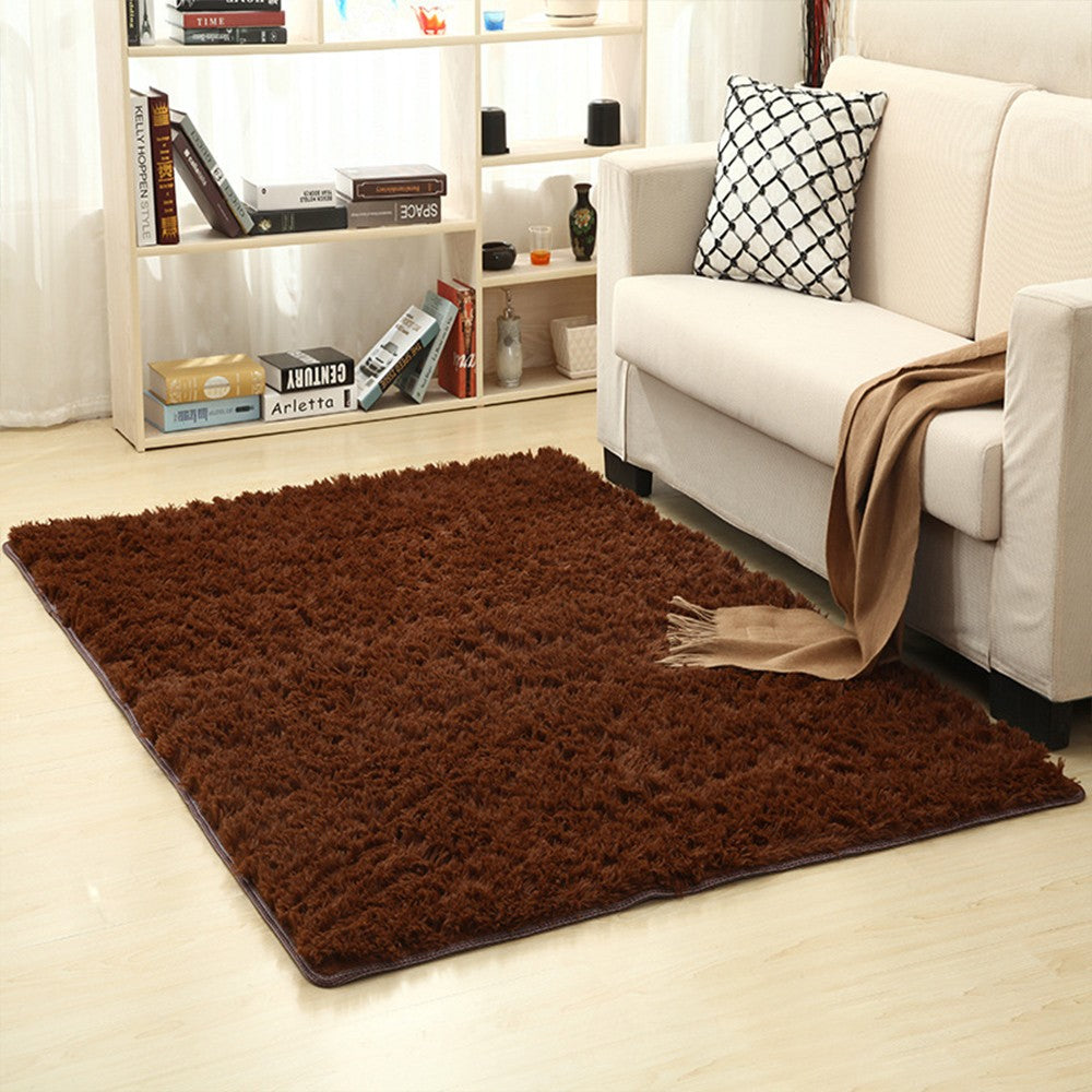 120x160cm Shaggy Fluffy Floor Mat Area Rug Carpet for Bedroom Living Room Coffee