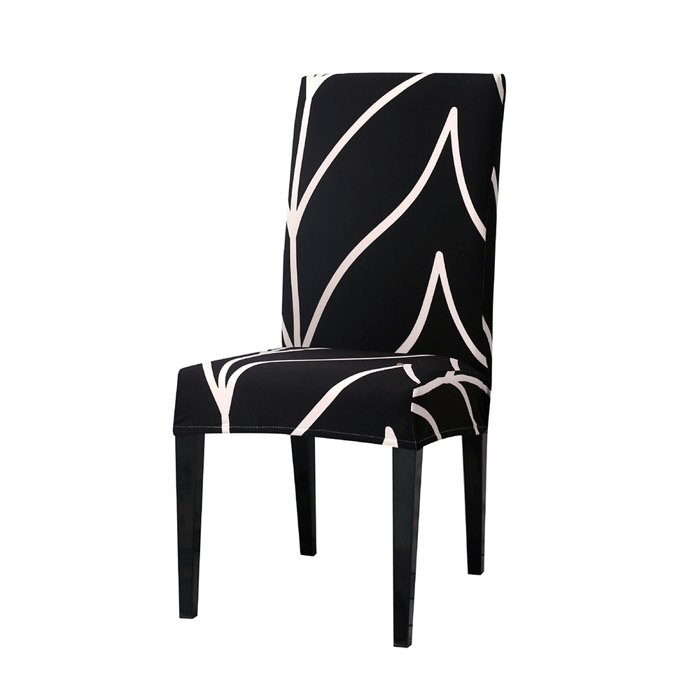 4 X Stretch Chair Cover Washable Dining Chair Slipcovers Black