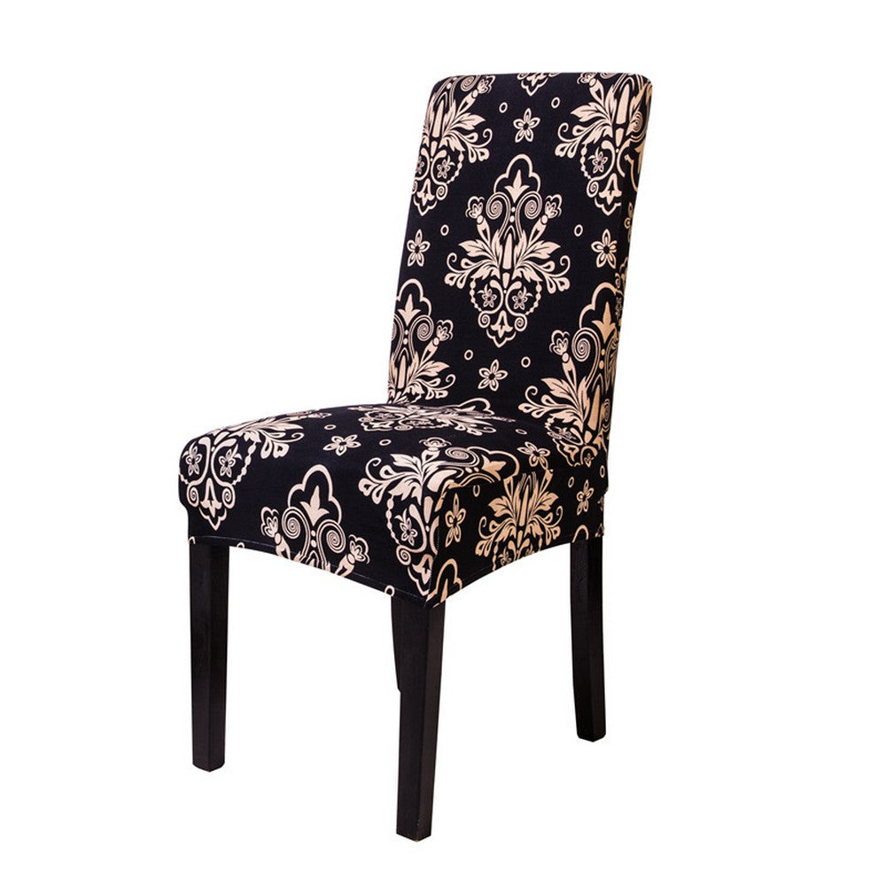 6 X Stretch Dining Chair Covers Washable Chair Slipcovers Classical Printed