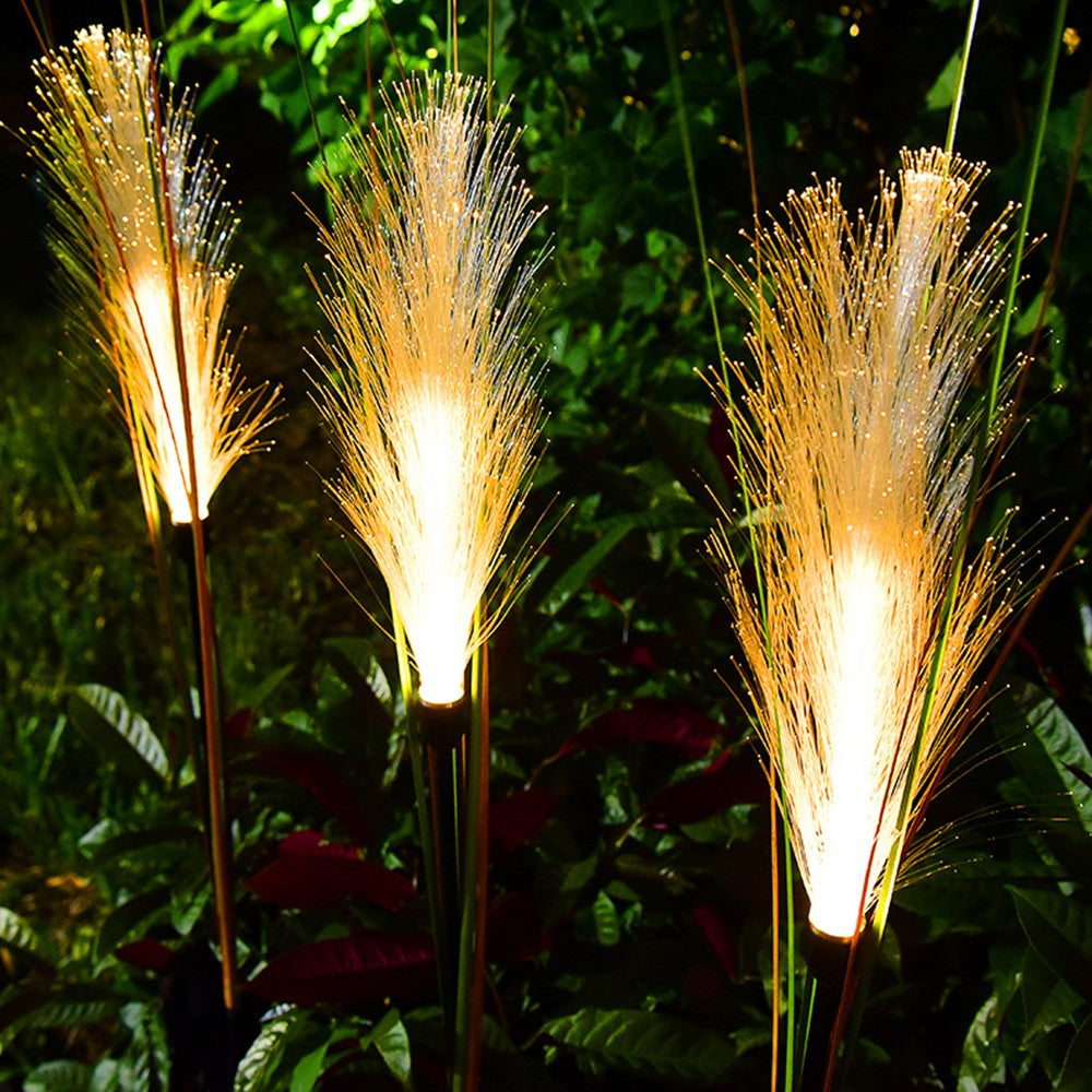2Pcs Solar Reed Lights Outdoor Garden Yard Lawn Lights