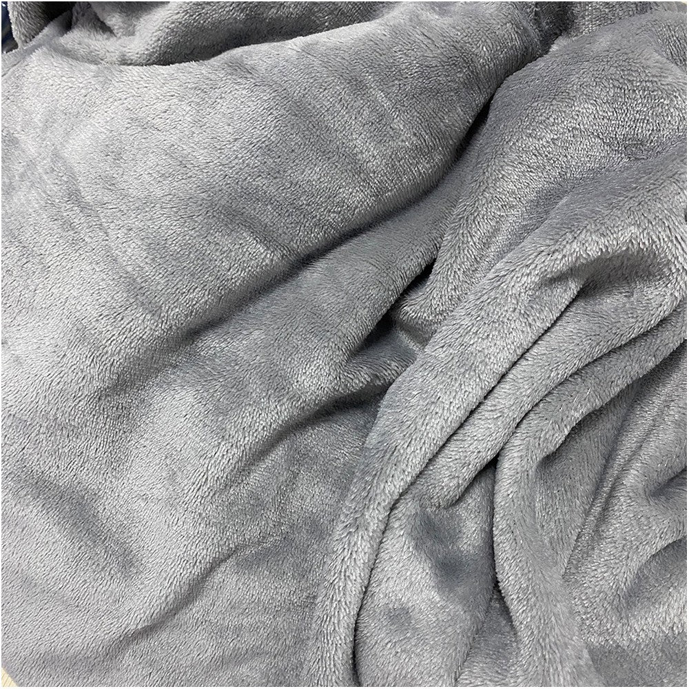 Grey Unisex Hoodie Blanket Hooded Oversized Long Wearable Throw Blanket