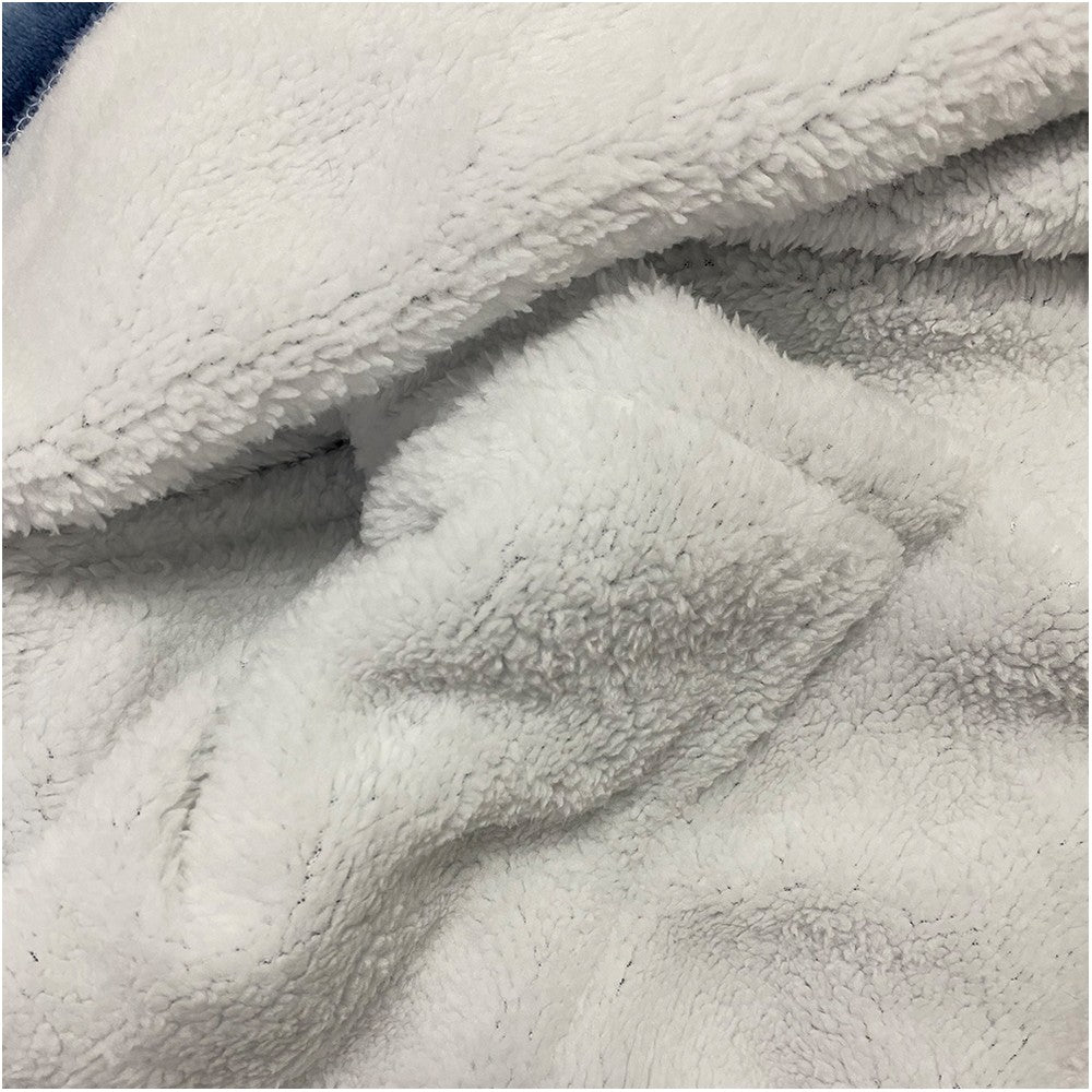 Blue-grey Unisex Hoodie Blanket Hooded Oversized Wearable Throw Blanket