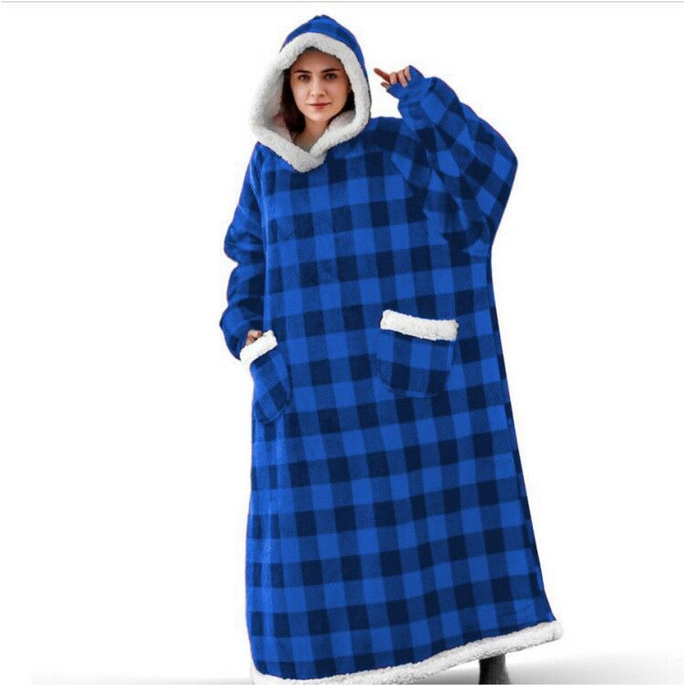 Unisex Hoodie Blanket Sherpa Hooded Blanket Style 2