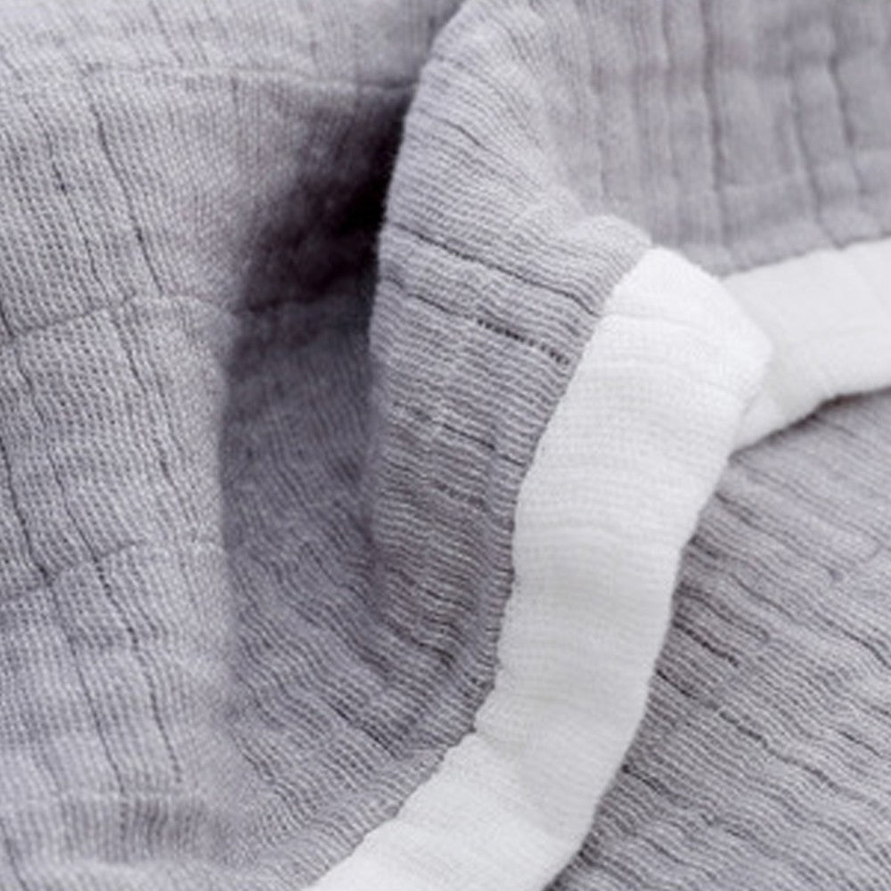 150x200cm 100% Cotton Blanket Soft Muslin Blanket for All Season Grey