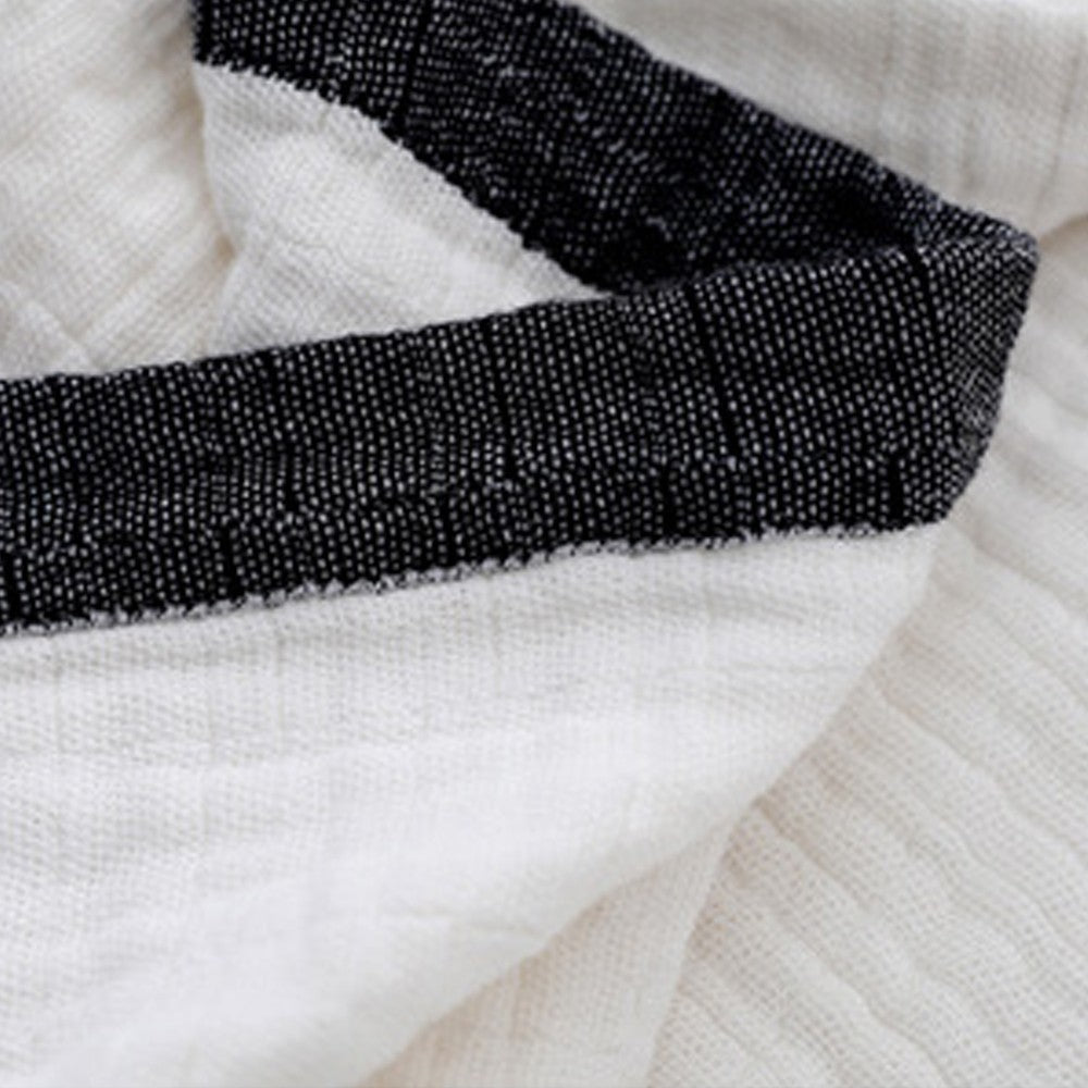 150x200cm 100% Cotton Blanket Soft Muslin Blanket for All Season White