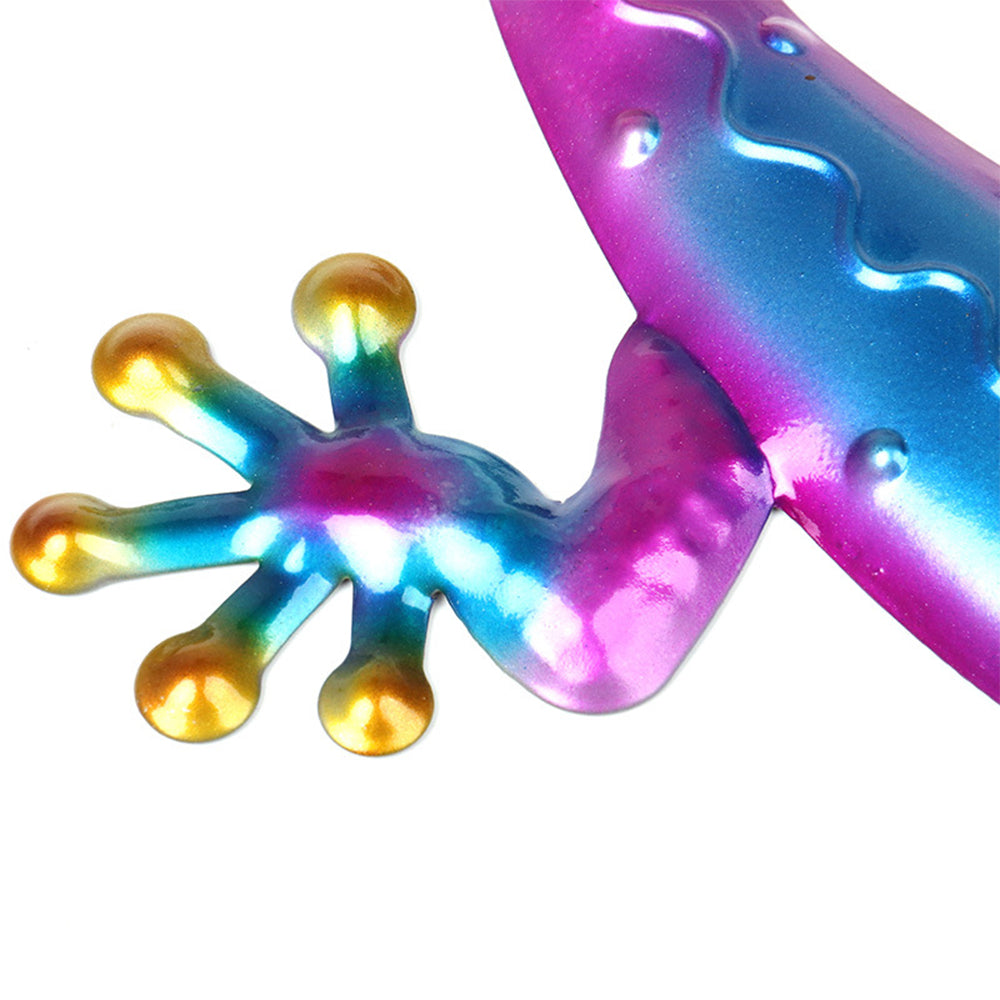 3Pcs Metal Lizard Hanging Wall Sculpture