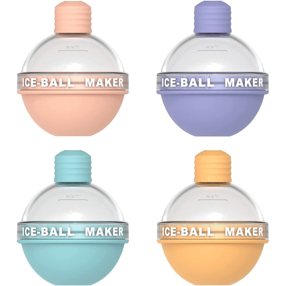 4Pcs Silicone Ice Cube Maker Mold Ice Ball Tray