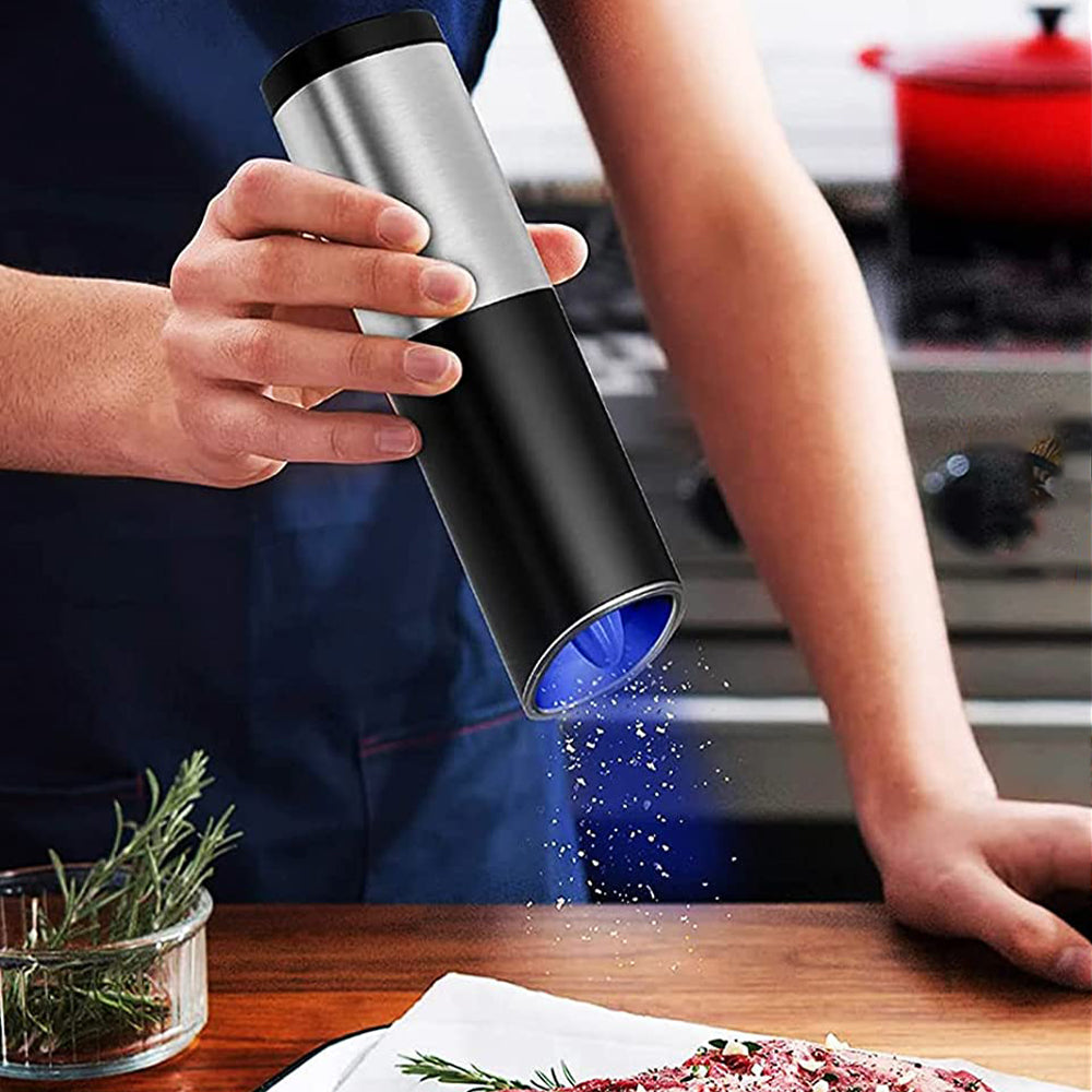 Automatic Electric Salt Pepper Grinder Kitchen Spice Mill