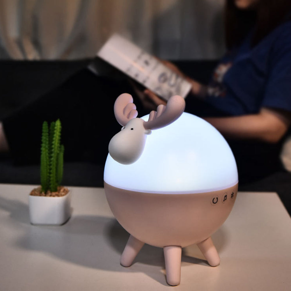 1X Deer Shaped Projector Night Light LED Starry Projector Lamp