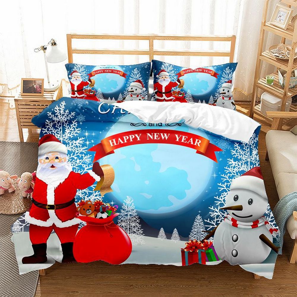 Christmas Single Size Quilt Cover Bedding Set Style 5