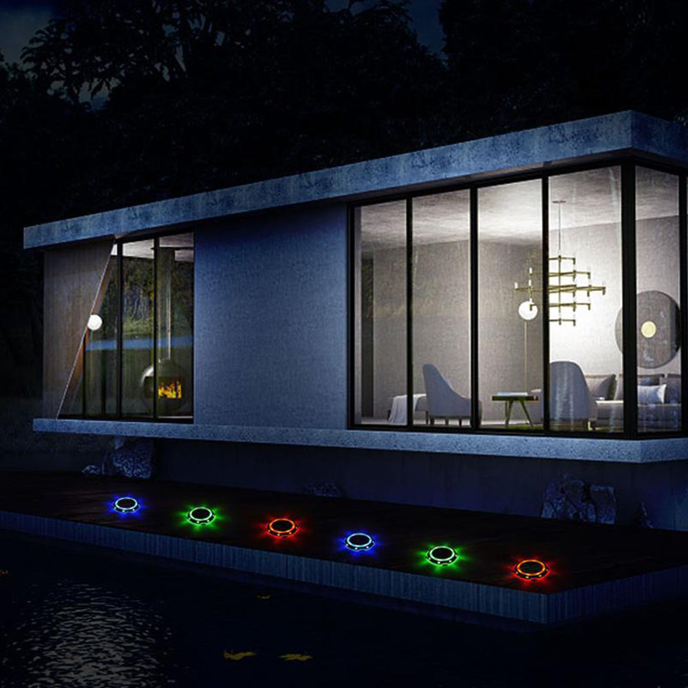 2Pcs Solar Ground Light Outdoor Garden Lamp Style 1