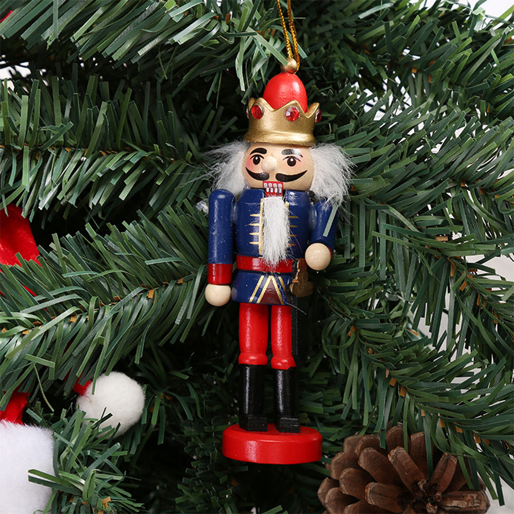 6Pcs Christmas Nutcracker Puppet Ornament